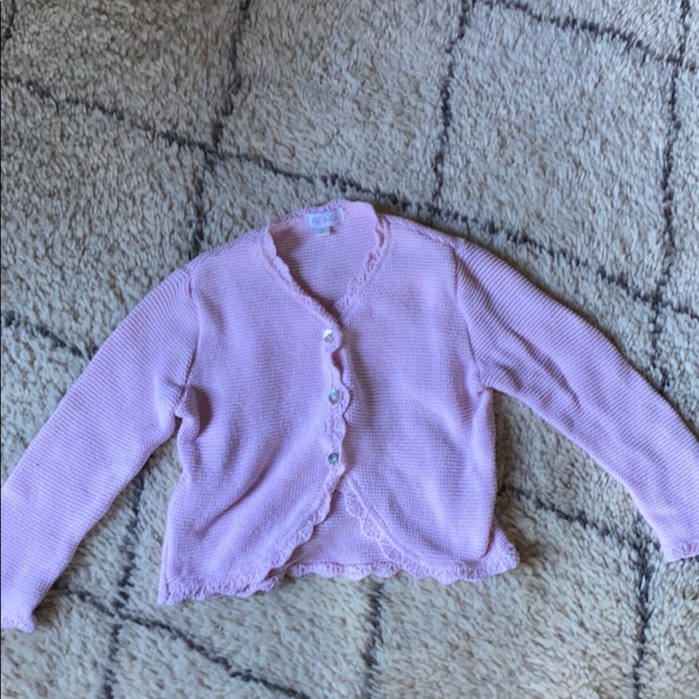 La Jolie Pink Knit Cardigan